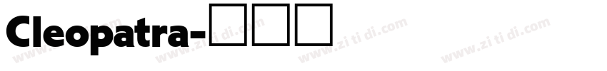 Cleopatra字体转换