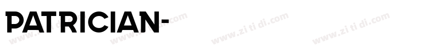 patrician字体转换