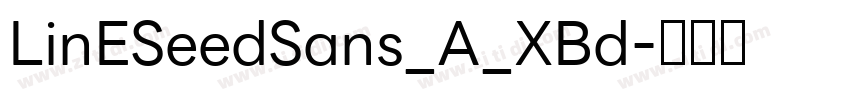 LinESeedSans_A_XBd字体转换