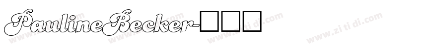 PaulineBecker字体转换