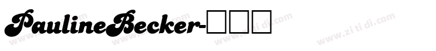PaulineBecker字体转换