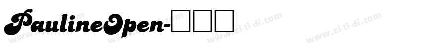 PaulineOpen字体转换