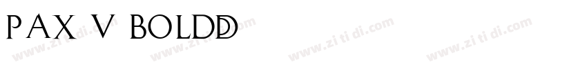 Pax_2_Bold字体转换