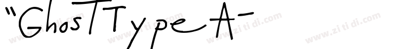 “GhostTypeA字体转换