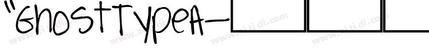 “GhostTypeA字体转换