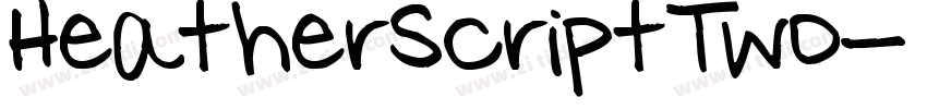 HeatherScriptTwo字体转换