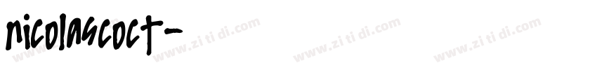 nicolascoct字体转换
