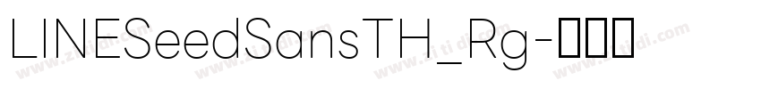 LINESeedSansTH_Rg字体转换