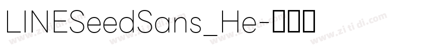 LINESeedSans_He字体转换