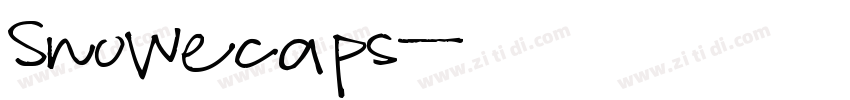 Snowecaps字体转换