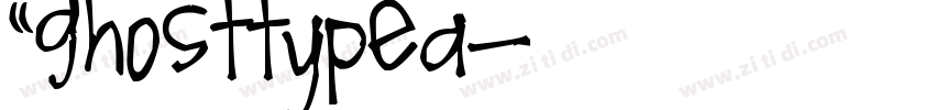 “GhostTypeA字体转换