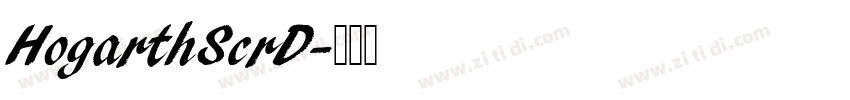 HogarthScrD字体转换