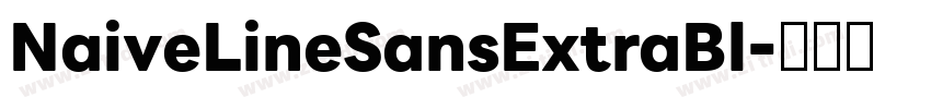 NaiveLineSansExtraBl字体转换