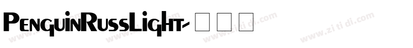 PenguinRussLight字体转换