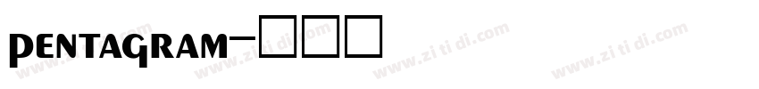 pentagram字体转换 pentagram字体转换