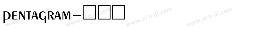 pentagram字体转换 pentagram字体转换