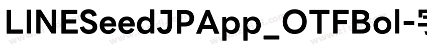 LINESeedJPApp_OTFBol字体转换