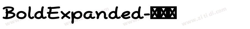 BoldExpanded字体转换