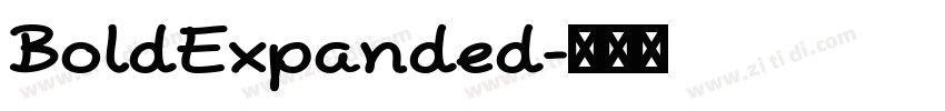BoldExpanded字体转换