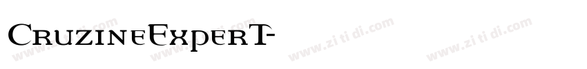 CruzineExperT字体转换