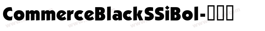 CommerceBlackSSiBol字体转换