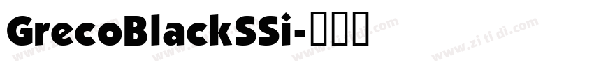 GrecoBlackSSi字体转换