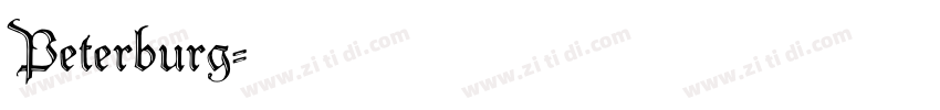 Peterburg字体转换