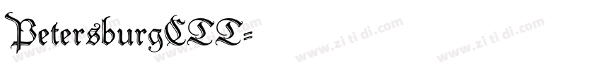 PetersburgCTT字体转换