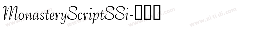 MonasteryScriptSSi字体转换