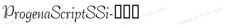 ProgenaScriptSSi字体转换