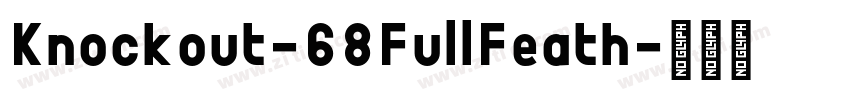Knockout-68FullFeath字体转换