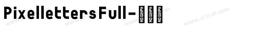 PixellettersFull字体转换