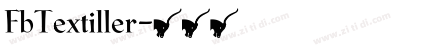 FbTextiller字体转换