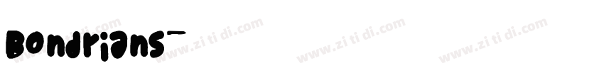 Bondrians字体转换