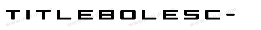 TitleBoleSC字体转换