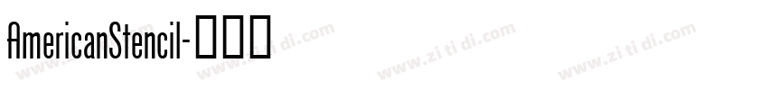AmericanStencil字体转换