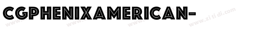 CgPhenixAmerican字体转换