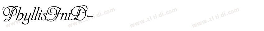 PhyllisIniD字体转换