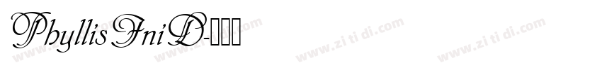 PhyllisIniD字体转换