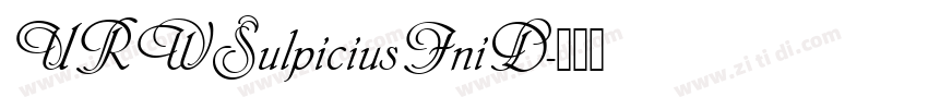 URWSulpiciusIniD字体转换