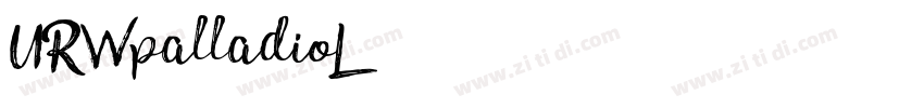 URWpalladioL字体转换