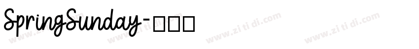 SpringSunday字体转换