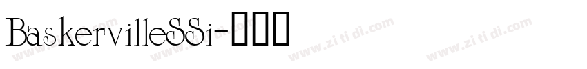 BaskervilleSSi字体转换