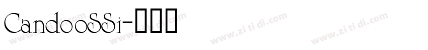 CandooSSi字体转换