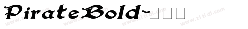 PirateBold字体转换