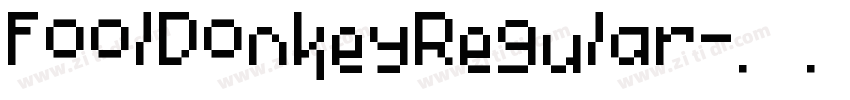 FoolDonkeyRegular字体转换