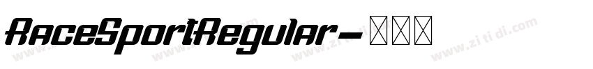 RaceSportRegular字体转换