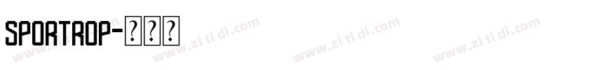 sportrop字体转换