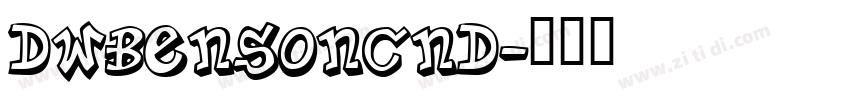 DWBensonCnd字体转换