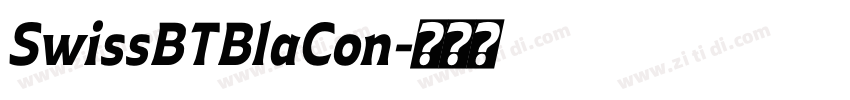 SwissBTBlaCon字体转换